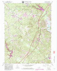 Stafford Virginia Historical topographic map, 1:24000 scale, 7.5 X 7.5 Minute, Year 1966