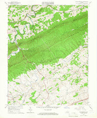 Staffordsville Virginia Historical topographic map, 1:24000 scale, 7.5 X 7.5 Minute, Year 1965