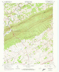 Staffordsville Virginia Historical topographic map, 1:24000 scale, 7.5 X 7.5 Minute, Year 1965
