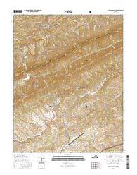 Staffordsville Virginia Current topographic map, 1:24000 scale, 7.5 X 7.5 Minute, Year 2016