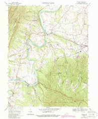 Stanley Virginia Historical topographic map, 1:24000 scale, 7.5 X 7.5 Minute, Year 1967