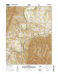Stanley Virginia Current topographic map, 1:24000 scale, 7.5 X 7.5 Minute, Year 2016