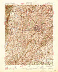 Staunton Virginia Historical topographic map, 1:62500 scale, 15 X 15 Minute, Year 1947