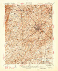 Staunton Virginia Historical topographic map, 1:62500 scale, 15 X 15 Minute, Year 1947