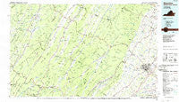 Staunton Virginia Historical topographic map, 1:100000 scale, 30 X 60 Minute, Year 1986