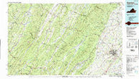 Staunton Virginia Historical topographic map, 1:100000 scale, 30 X 60 Minute, Year 1986