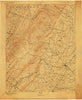 Staunton Virginia Historical topographic map, 1:125000 scale, 30 X 30 Minute, Year 1894