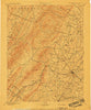 Staunton Virginia Historical topographic map, 1:125000 scale, 30 X 30 Minute, Year 1894