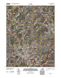 Staunton Virginia Historical topographic map, 1:24000 scale, 7.5 X 7.5 Minute, Year 2010