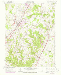 Stephens City Virginia Historical topographic map, 1:24000 scale, 7.5 X 7.5 Minute, Year 1966
