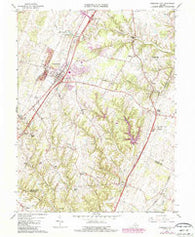 Stephens City Virginia Historical topographic map, 1:24000 scale, 7.5 X 7.5 Minute, Year 1966