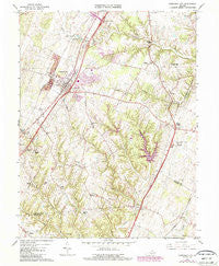 Stephens City Virginia Historical topographic map, 1:24000 scale, 7.5 X 7.5 Minute, Year 1966