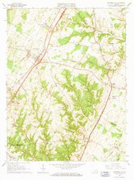 Stephens City Virginia Historical topographic map, 1:24000 scale, 7.5 X 7.5 Minute, Year 1966