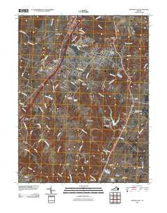 Stephens City Virginia Historical topographic map, 1:24000 scale, 7.5 X 7.5 Minute, Year 2010