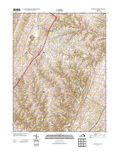 Stephens City Virginia Historical topographic map, 1:24000 scale, 7.5 X 7.5 Minute, Year 2013