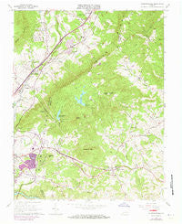 Stewartsville Virginia Historical topographic map, 1:24000 scale, 7.5 X 7.5 Minute, Year 1963
