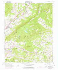 Stewartsville Virginia Historical topographic map, 1:24000 scale, 7.5 X 7.5 Minute, Year 1963