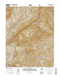 Stewartsville Virginia Current topographic map, 1:24000 scale, 7.5 X 7.5 Minute, Year 2016