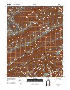 Stickleyville Virginia Historical topographic map, 1:24000 scale, 7.5 X 7.5 Minute, Year 2010