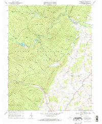 Stokesville Virginia Historical topographic map, 1:24000 scale, 7.5 X 7.5 Minute, Year 1967