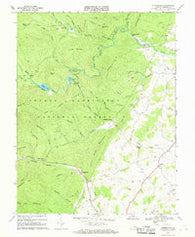 Stokesville Virginia Historical topographic map, 1:24000 scale, 7.5 X 7.5 Minute, Year 1967