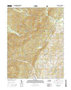 Stokesville Virginia Current topographic map, 1:24000 scale, 7.5 X 7.5 Minute, Year 2016