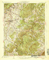 Stony Man Virginia Historical topographic map, 1:62500 scale, 15 X 15 Minute, Year 1933