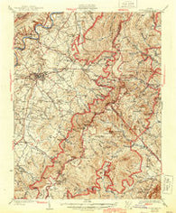 Stony Man Virginia Historical topographic map, 1:62500 scale, 15 X 15 Minute, Year 1933