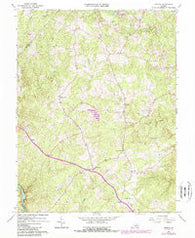 Storck Virginia Historical topographic map, 1:24000 scale, 7.5 X 7.5 Minute, Year 1966