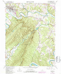 Strasburg Virginia Historical topographic map, 1:24000 scale, 7.5 X 7.5 Minute, Year 1966