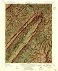 Strasburg Virginia Historical topographic map, 1:62500 scale, 15 X 15 Minute, Year 1947