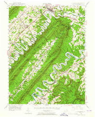 Strasburg Virginia Historical topographic map, 1:62500 scale, 15 X 15 Minute, Year 1947