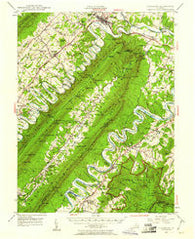 Strasburg Virginia Historical topographic map, 1:62500 scale, 15 X 15 Minute, Year 1947
