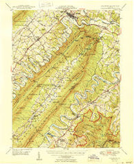 Strasburg Virginia Historical topographic map, 1:62500 scale, 15 X 15 Minute, Year 1950