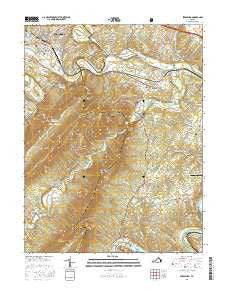 Strasburg Virginia Current topographic map, 1:24000 scale, 7.5 X 7.5 Minute, Year 2016