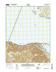 Stratford Hall Virginia Current topographic map, 1:24000 scale, 7.5 X 7.5 Minute, Year 2016