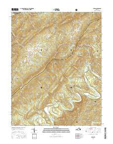 Strom Virginia Current topographic map, 1:24000 scale, 7.5 X 7.5 Minute, Year 2016