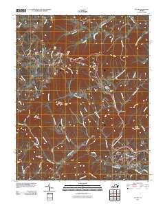 Stuart Virginia Historical topographic map, 1:24000 scale, 7.5 X 7.5 Minute, Year 2010