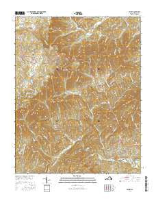 Stuart Virginia Current topographic map, 1:24000 scale, 7.5 X 7.5 Minute, Year 2016