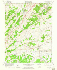 Stuarts Draft Virginia Historical topographic map, 1:24000 scale, 7.5 X 7.5 Minute, Year 1964