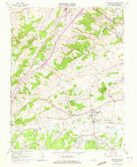 Stuarts Draft Virginia Historical topographic map, 1:24000 scale, 7.5 X 7.5 Minute, Year 1964