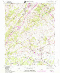 Stuarts Draft Virginia Historical topographic map, 1:24000 scale, 7.5 X 7.5 Minute, Year 1964