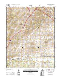 Stuarts Draft Virginia Historical topographic map, 1:24000 scale, 7.5 X 7.5 Minute, Year 2013