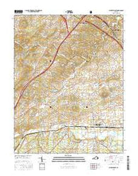 Stuarts Draft Virginia Current topographic map, 1:24000 scale, 7.5 X 7.5 Minute, Year 2016
