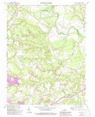 Studley Virginia Historical topographic map, 1:24000 scale, 7.5 X 7.5 Minute, Year 1964