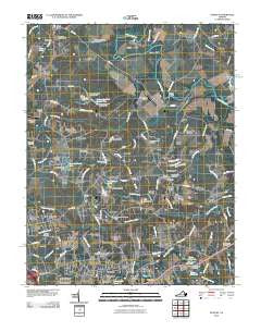 Studley Virginia Historical topographic map, 1:24000 scale, 7.5 X 7.5 Minute, Year 2010