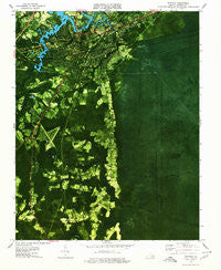 Suffolk Virginia Historical topographic map, 1:24000 scale, 7.5 X 7.5 Minute, Year 1977