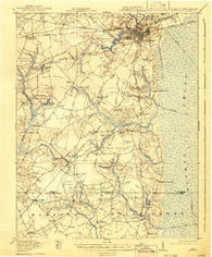 Suffolk Virginia Historical topographic map, 1:62500 scale, 15 X 15 Minute, Year 1919