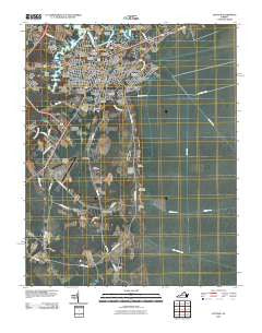 Suffolk Virginia Historical topographic map, 1:24000 scale, 7.5 X 7.5 Minute, Year 2010