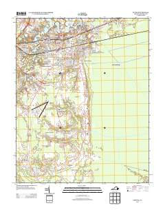 Suffolk Virginia Historical topographic map, 1:24000 scale, 7.5 X 7.5 Minute, Year 2013